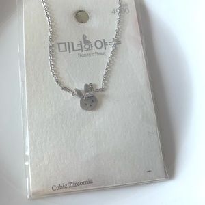 *New* Cute Silver Necklace made in Korea